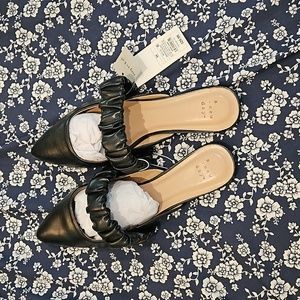 NWT BLACK MULES